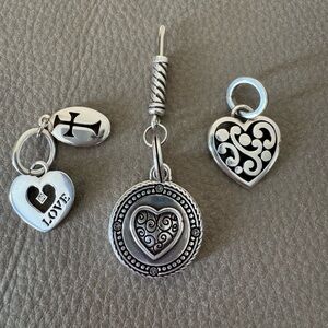 Brighton Silver Heart Charms